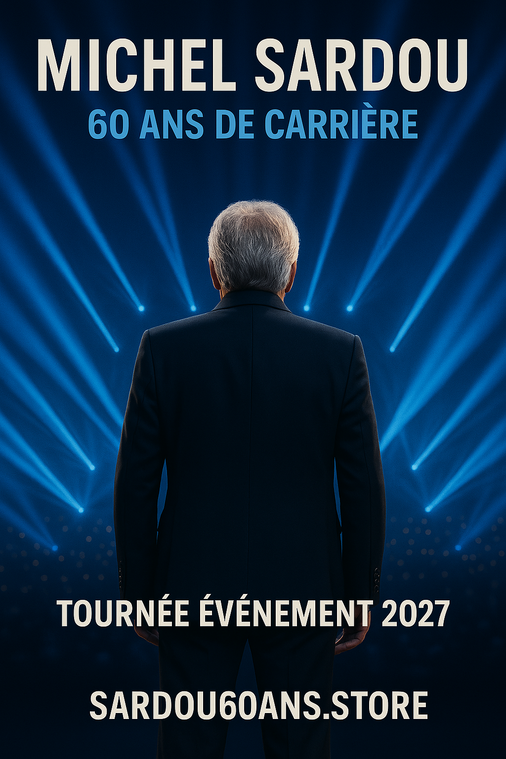 Affiche Michel Sardou – 60 ans de carrière